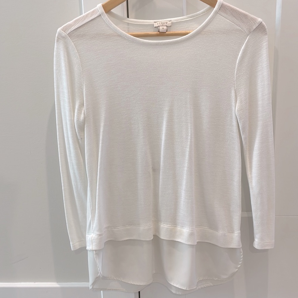 J.Crew layered long sleeve shirt